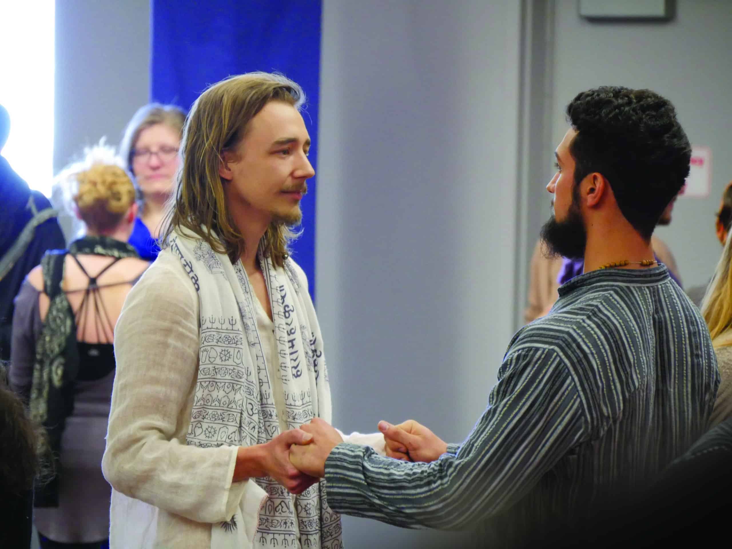 Students participating in Naropa's Spring 2017 Community Practice Day attend a keynote presentation by Joanna Macy, PhD, titled "No Self as Good News."